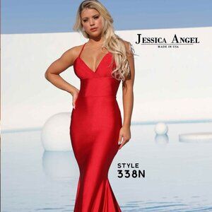 Jessica Angel 338 Cardinal prom dress size S